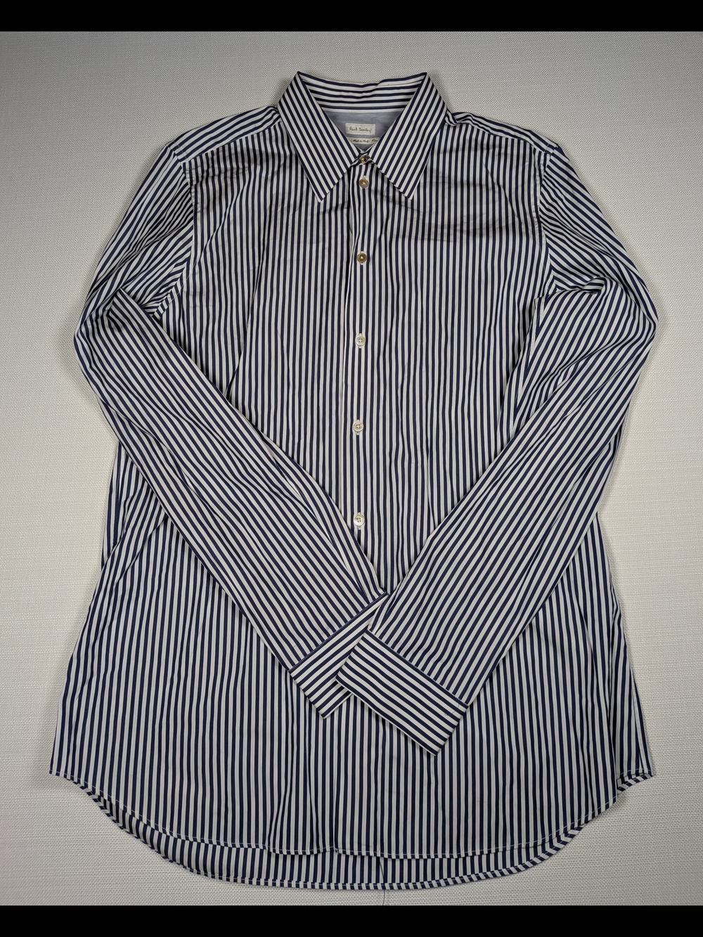 Paul Smith Navy and White Vertical Stripe